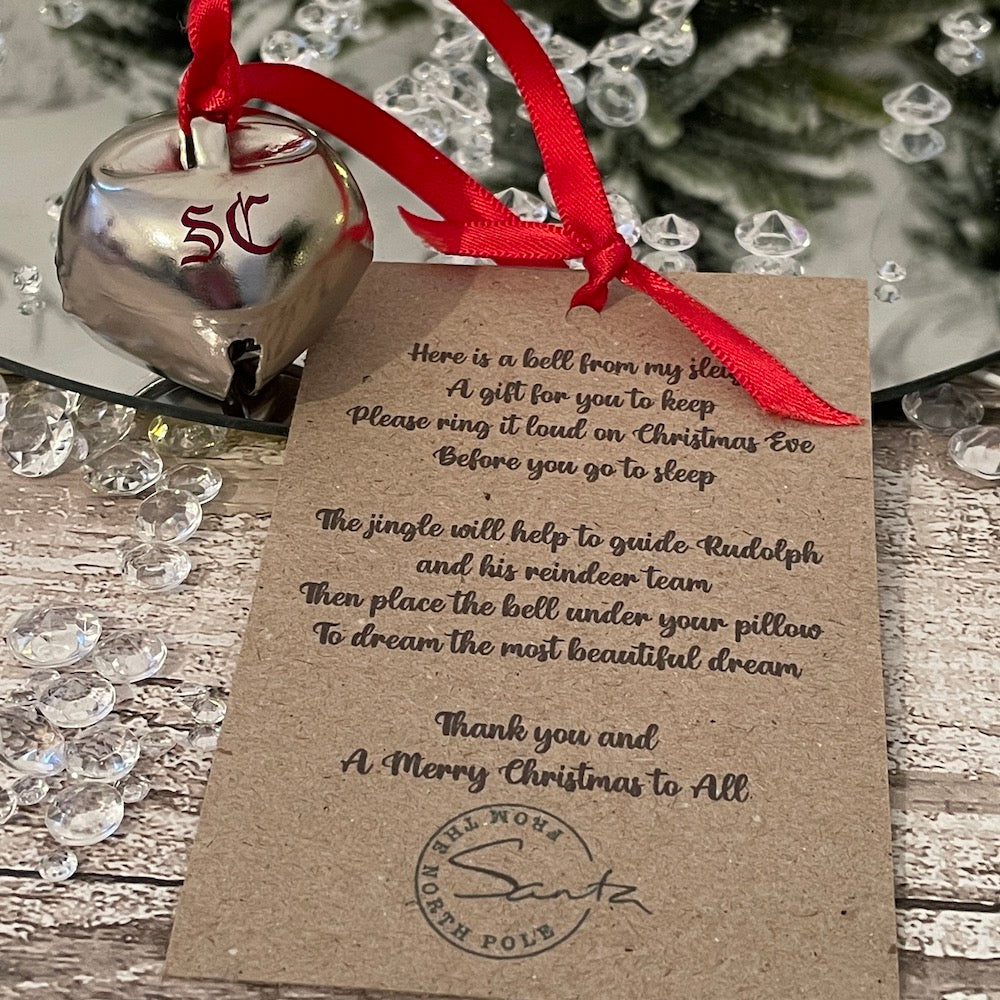 Santa Bell Note Santa Sleigh Bell – Jemelma Designs